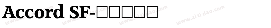 Accord SF字体转换